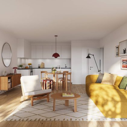 offenes_helles_Wohnzimmer_mit_Kueche_in_Liesing_